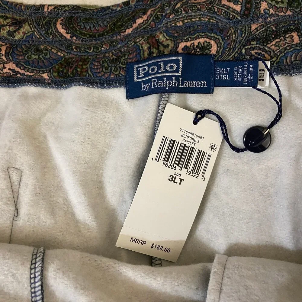 Polo Ralph Lauren Paisley Fleece Jogger Pants 3XT